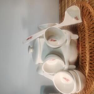 Vintage Handmade Chili Pepper Soup Tureen 9‑Cup Ceramic Serving Pot